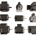 Various Types of Industrial Electric Motors with Diverse Designs and Structures