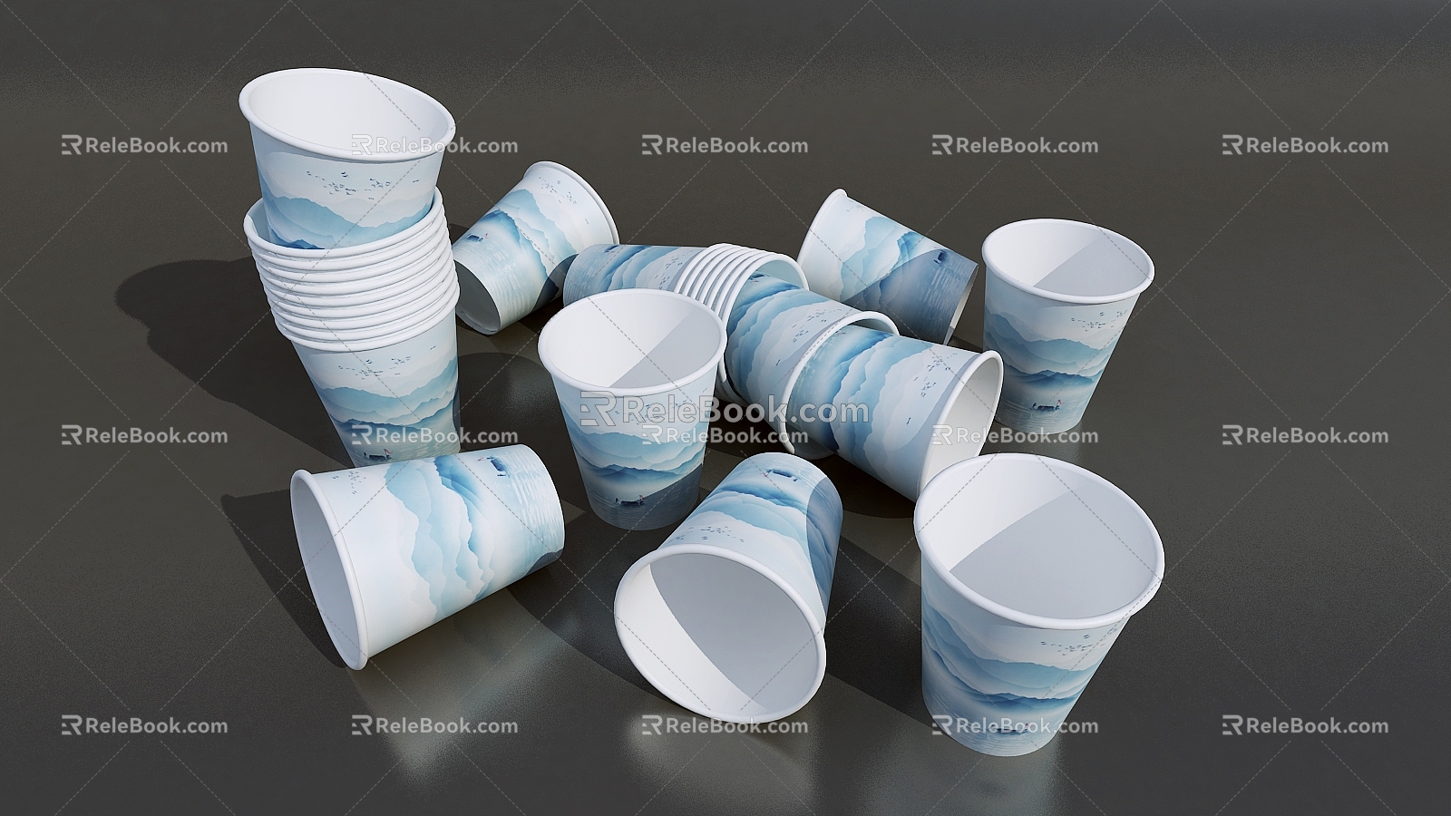 Paper cup 3d model