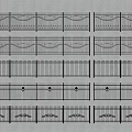 Various Decorative Fence Designs With Ornate Patterns And Geometric Details