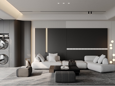 Modern Minimalist Living Room model