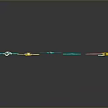 Colorful Fantasy Style Weapons Collection With Swords Bow Staff And Decorative Designs