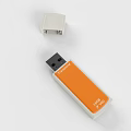 Transcend 32GB USB Flash Drive Orange White High Speed Portable Storage for Computer Use