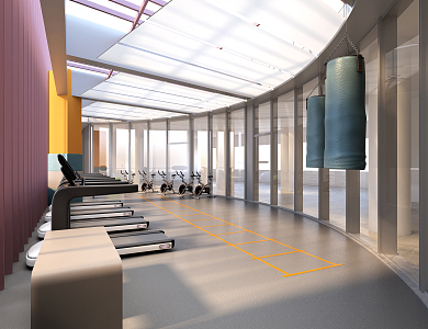 Modern Gym 3d model