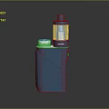 Blue Medical Inhaler Device With White Cap And Portable Respiratory Design