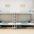 Modern Dormitory Climbing Ladder 3d model