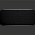 Stylish Car Parts With Gold Wheel Rim And High Performance Tire