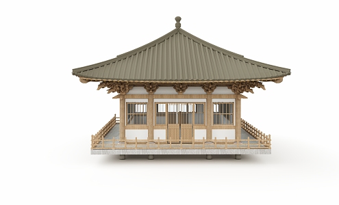 New Chinese Style Ancient Building Ancient Building Homestay Building 3d model