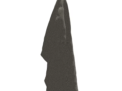 Soft Gray Bath Towel With High Absorbency And Quick Drying Material 3d model