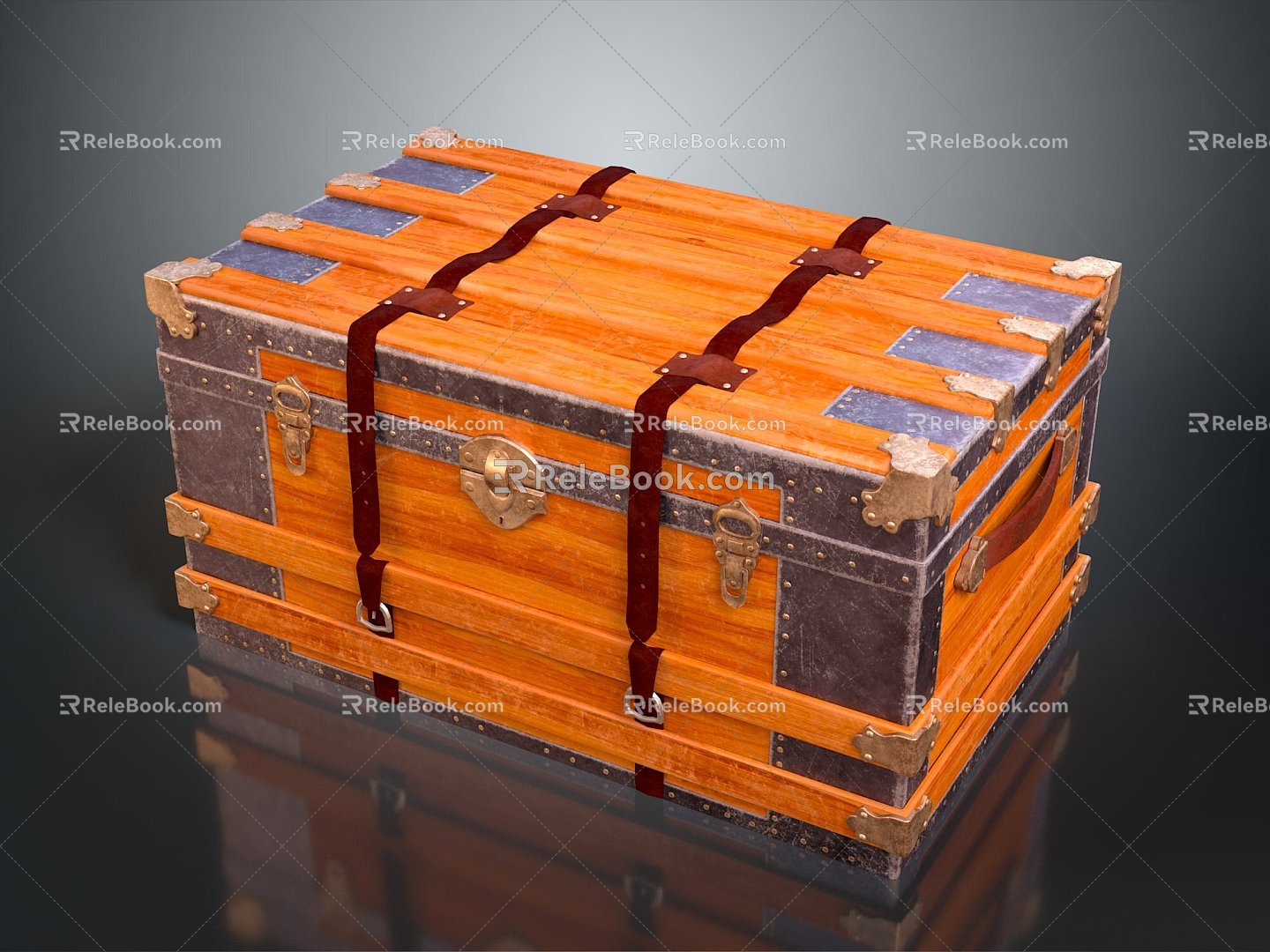 Boxes, Bags, Leather Boxes, Leather Boxes and Containers Realistic 3d model