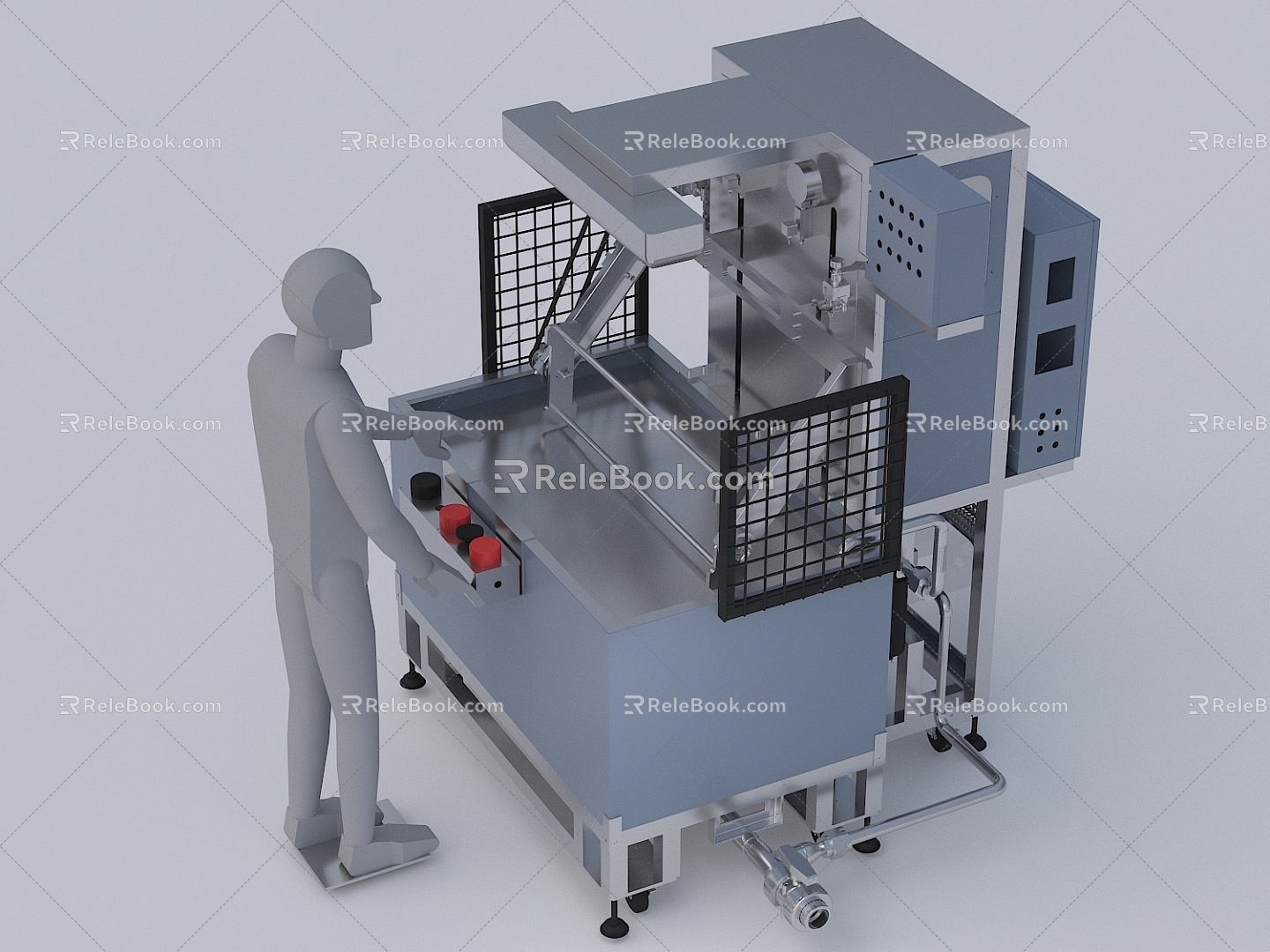 Tank Leak Test Equipment 3d model