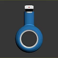Blue Industrial Ball Valve With Red Handle And Metal Body Structure