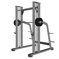 Sturdy Power Rack Fitness Equipment With Weight Plates For Home Gym Workouts