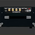 Black Fender Guitar Amplifier Featuring Grill Mesh Metal Corners And Handle