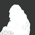 Man With Long Hair In Light Colored Robe And Bandaged Arm Sitting Contemplatively