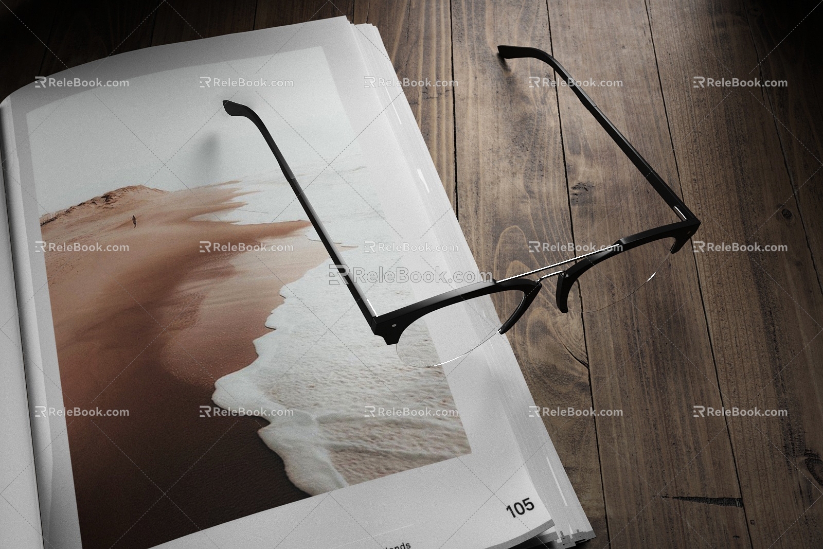 Modern Glasses 3d model