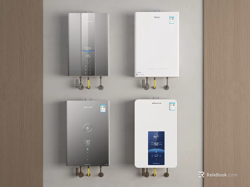 Modern Home Water Heaters With Sleek Designs And Multiple Styles For Daily Use 3d model 