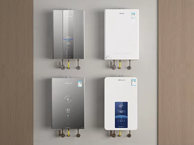 Modern Home Water Heaters With Sleek Designs And Multiple Styles For Daily Use 3d model