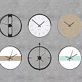Modern clock wall clock 3d model