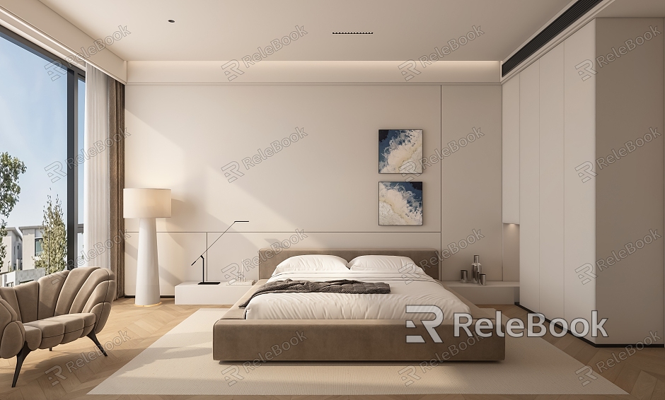 Modern Bedroom Minimalist Bedroom model