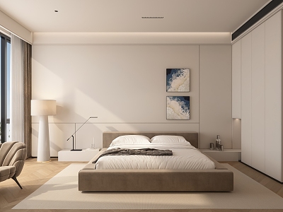 Modern Bedroom Minimalist Bedroom model