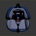 Blue And Gray Child Safety Car Seat As Essential Automotive Part