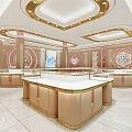 Light Luxury Jewelry Store Barker Jewelry 3d model