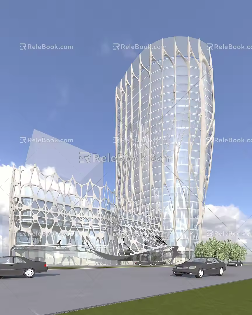 Modern Architecture Hotel Apartment Architecture 3d model