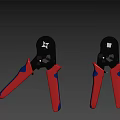 Professional Stripping Plier with Red Blue Handle and Black Head for Wire Stripping