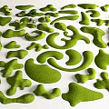 Green Micro Landforms With Various Irregular Shapes For Landscape Decoration 3d model