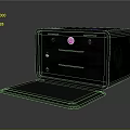 Sleek Black Kitchen Appliance Featuring Multiple Drawers Control Panel Display And Flat Surface Base