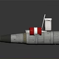 Unique Airplane Themed Model With Toilet And Red Circular Parts