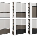 Modern Wardrobe Sliding Door Wardrobe Wading Door Wardrobe 3d model