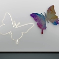 Butterfly Wall Decoration 3d model