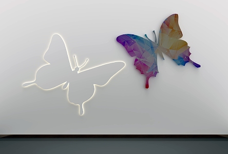 Butterfly Wall Decoration 3d model