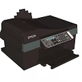 Essential Office Appliance EPSON Multifunctional Printer With Black Design And Control Panel 3d model