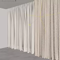 Light Filtering Sheer Curtains In White And Beige For Bright Room With Wooden Floor