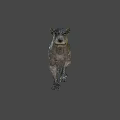 Fierce Fantasy Creature Character With Rough Skin And Sharp Teeth For Game Or Movie