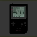 Retro Game Boy Entertainment Electronics with Classic Gaming Screen and Control Buttons