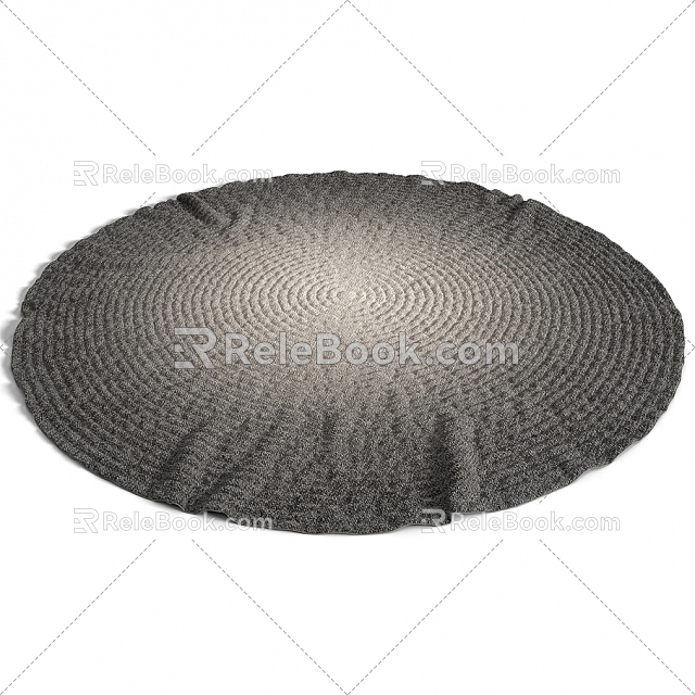 Round carpet 3d model