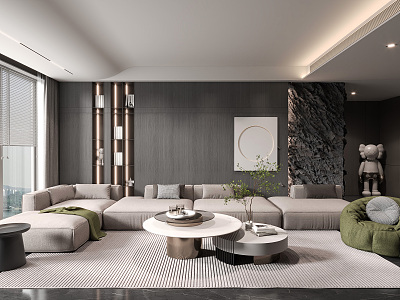 modern living room model