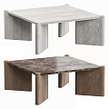Modern Wooden Coffee Tables With Light And Dark Finishes And Minimalist Leg Design