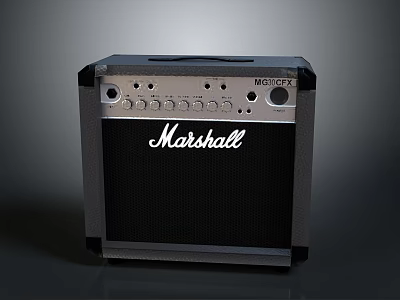 Marshall Premium Computer Speaker System With High Quality Desktop Audio Sound 3d model