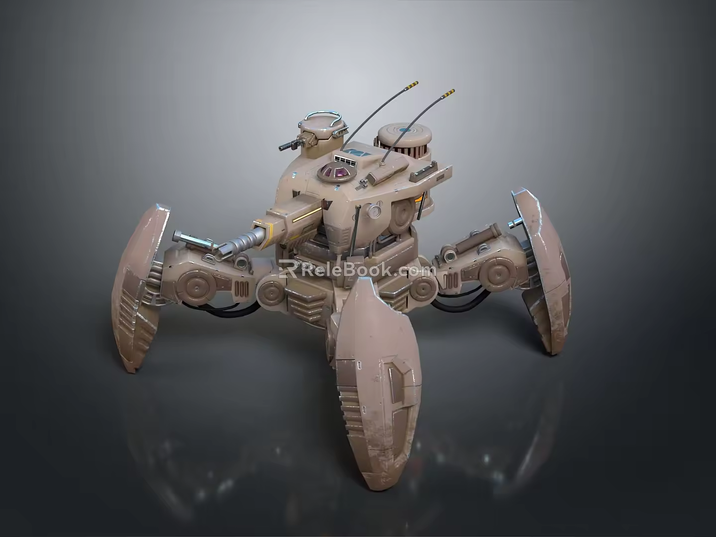 Mech tank mech insect mech spider crab machine crab mechanical crab mech crab 3d model