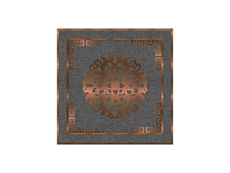 New Chinese-style Floor Tile Ground Paving 3d model