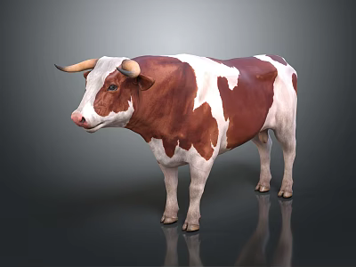 Modern cow cattle buffalo 3d model Modern cow cattle buffalo 3d model