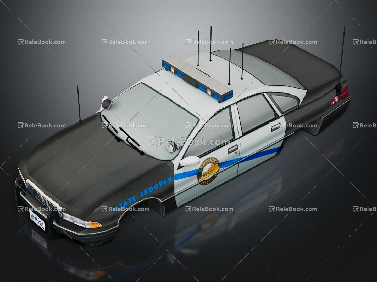 Modern Police Car Police Car 3d model