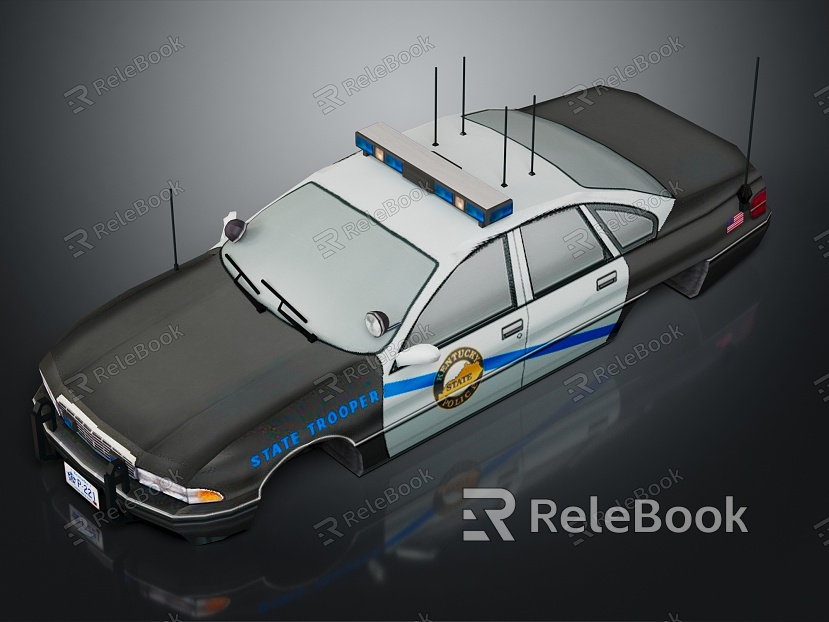 Modern Police Car Police Car model