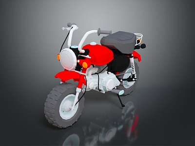 Motorcycle Two-wheeled Motorcycle Cross-country Motorcycle Road Race Motorcycle Motor Vehicle Transport 3d model