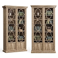 Jane European Decorative Cabinet Storage Display Cabinet 3d model