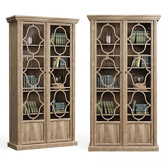 Jane European Decorative Cabinet Storage Display Cabinet 3d model